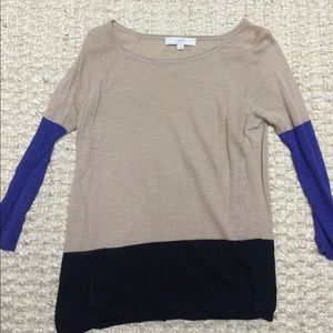Loft color block sweater