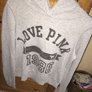 PINK gray sweatshirt