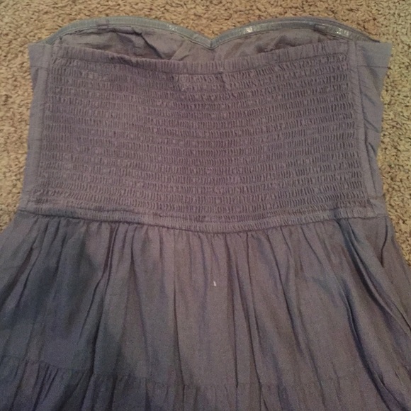 Dark grey strapless American Eagle dress - Picture 2 of 4
