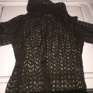 Brown turtleneck sweater