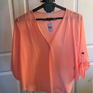 Peach shift shirt