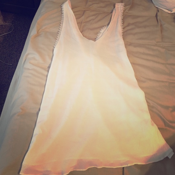 EUC white mini dress