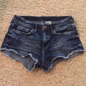 Blue jean shorts
