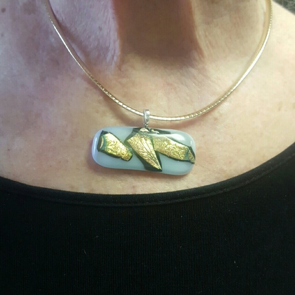 Handmade Jewelry - Molten Glass Pendant