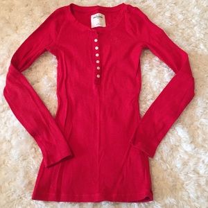 Children's Abercrombie long sleeve red top