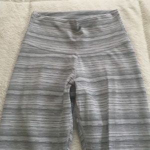 Lululemon High Times White Silver Fox Cyber Stripe