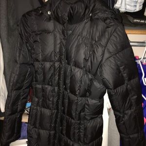 North face long winter coat