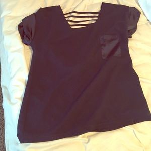 Navy blouse