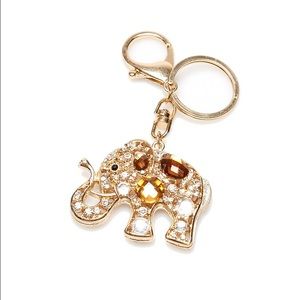Elephant Rhinestone Keychain