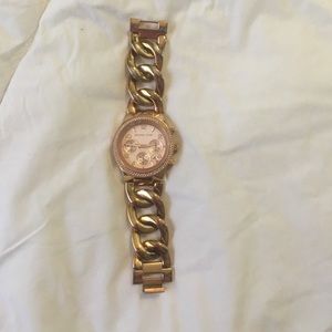 Mk rose gold watch