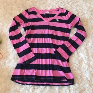 Children's Abercrombie stripe long sleeve tee