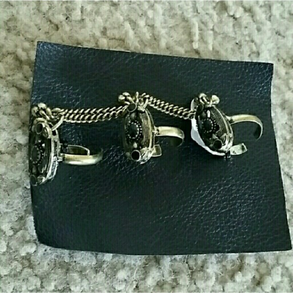 Free People chained rings NWT - Picture 2 of 3