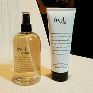philosophy fresh cream lotion and body spritz