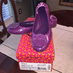 Tory Burch Plum patent Reva's