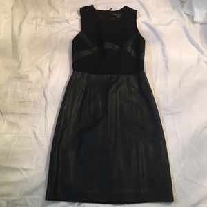 Black leather Armani exchange