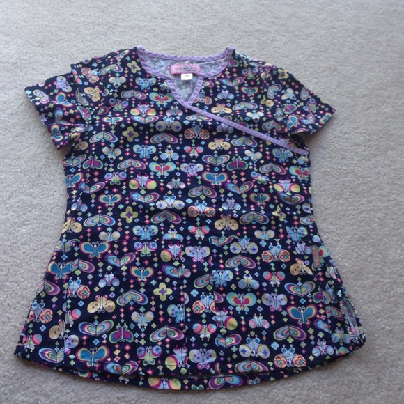 Butterflies printed scrub