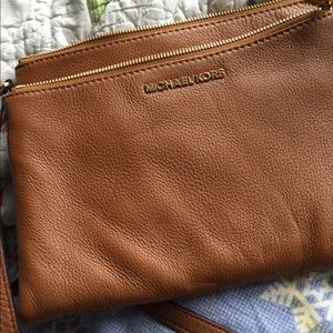 Michael Kors brown cross-body bag