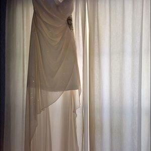 White Sparkly Prom Dress