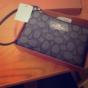 Black Coach wristlet