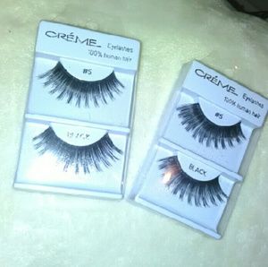 2 pair false eyelashes