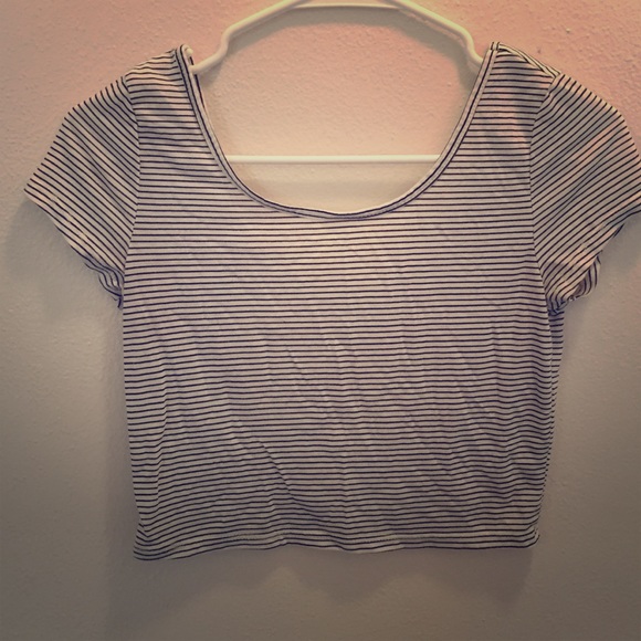Striped crop top