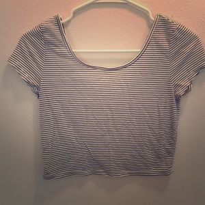 Striped crop top