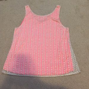 Beaded pink top