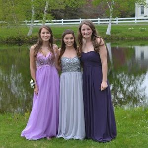 Strapless prom dress