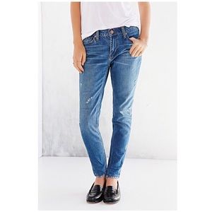 Distressed BDG Slim Boyfriend Jeans