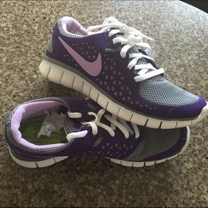 Purple Nike Running Shoes