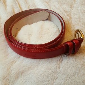 Authentic Vintage  Coach Red Leather Belt