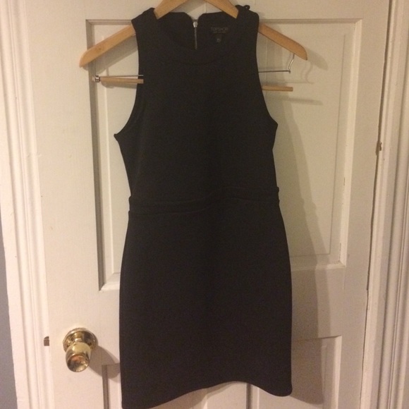 Topshop zipper back Bodycon dress