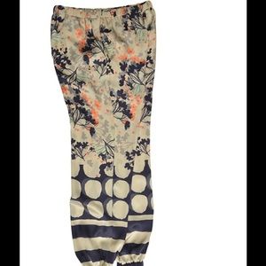 SALE! Blue Les Copains Silk Lounge Pants
