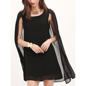 Chiffon Cape Dress