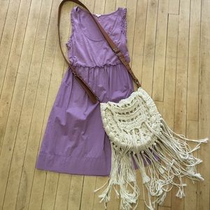 Crocheted Fringe Purse