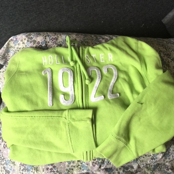 Lime green Hollister hoodie