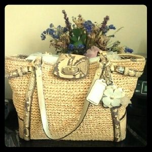 Coach Straw Handbag
