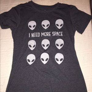 Cute Gray Alien Tee Shirt