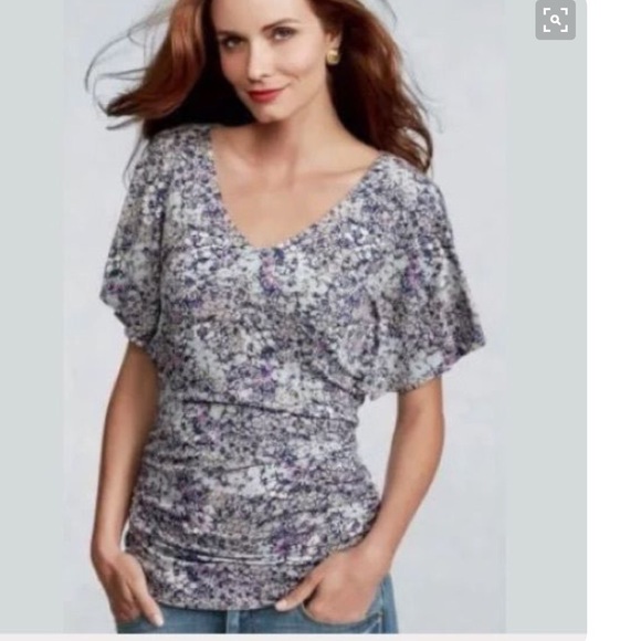 CAbi Flutter Sleeve Top