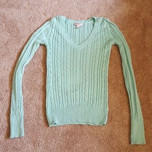 Teal sweater