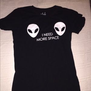 Black Alien Head Tee