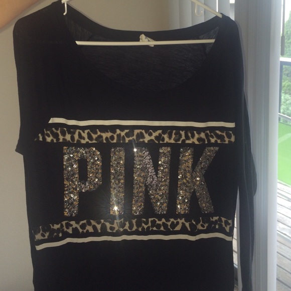 black long sleeve victoria secret shirt