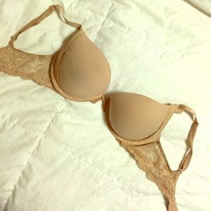 Victoria Secret nude push up with lace