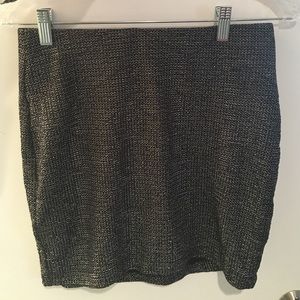 BCBGeneration silver mini skirt