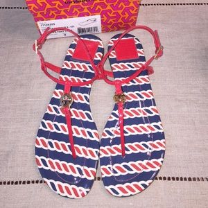 Tory Burch Red Patent Sandals
