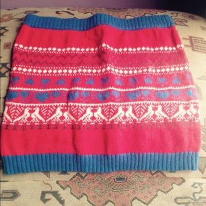 Funky sweater skirt