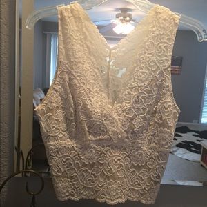 Cream color stretch material  camisole