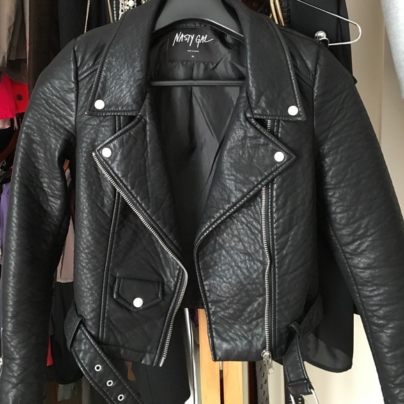 NWOT Faux Leather Moto
