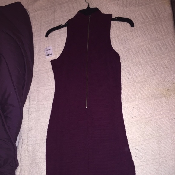 Purple Halter Dress - Picture 2 of 2