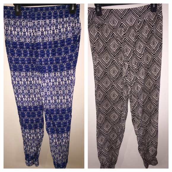 (2) harem pattern pants! 2for1‼️